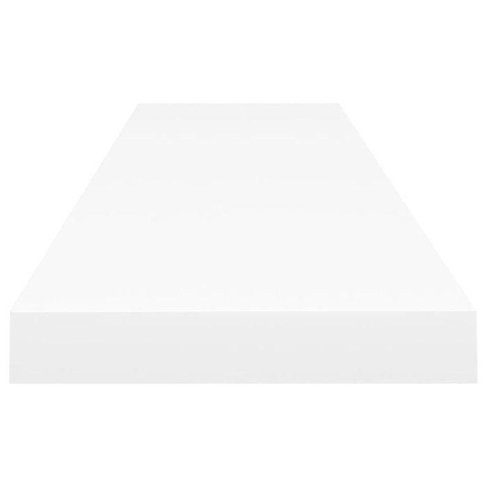 Estantes flotantes de pared vidaXL, 2 unidades, blancos, 120 x 23,5 x 3,8 cm, MDF