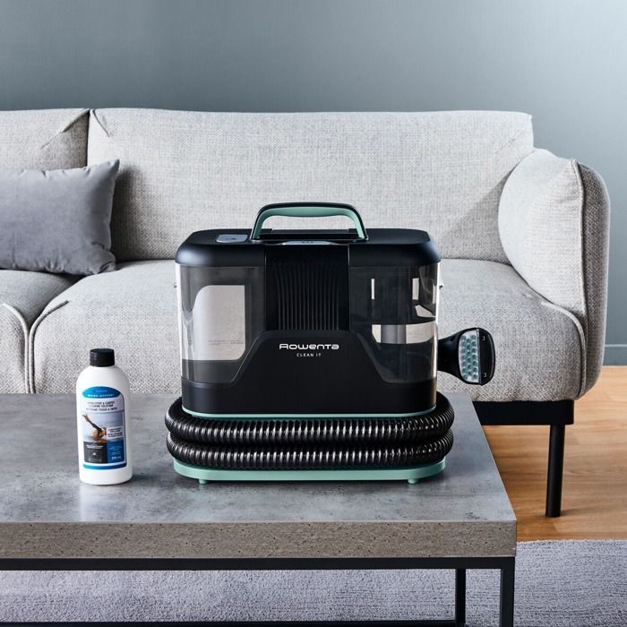 Aspirateur à main Rowenta Clean It, Shampouineuse textile, Détacheur nettoyeur efficace contre les taches IN5021F0