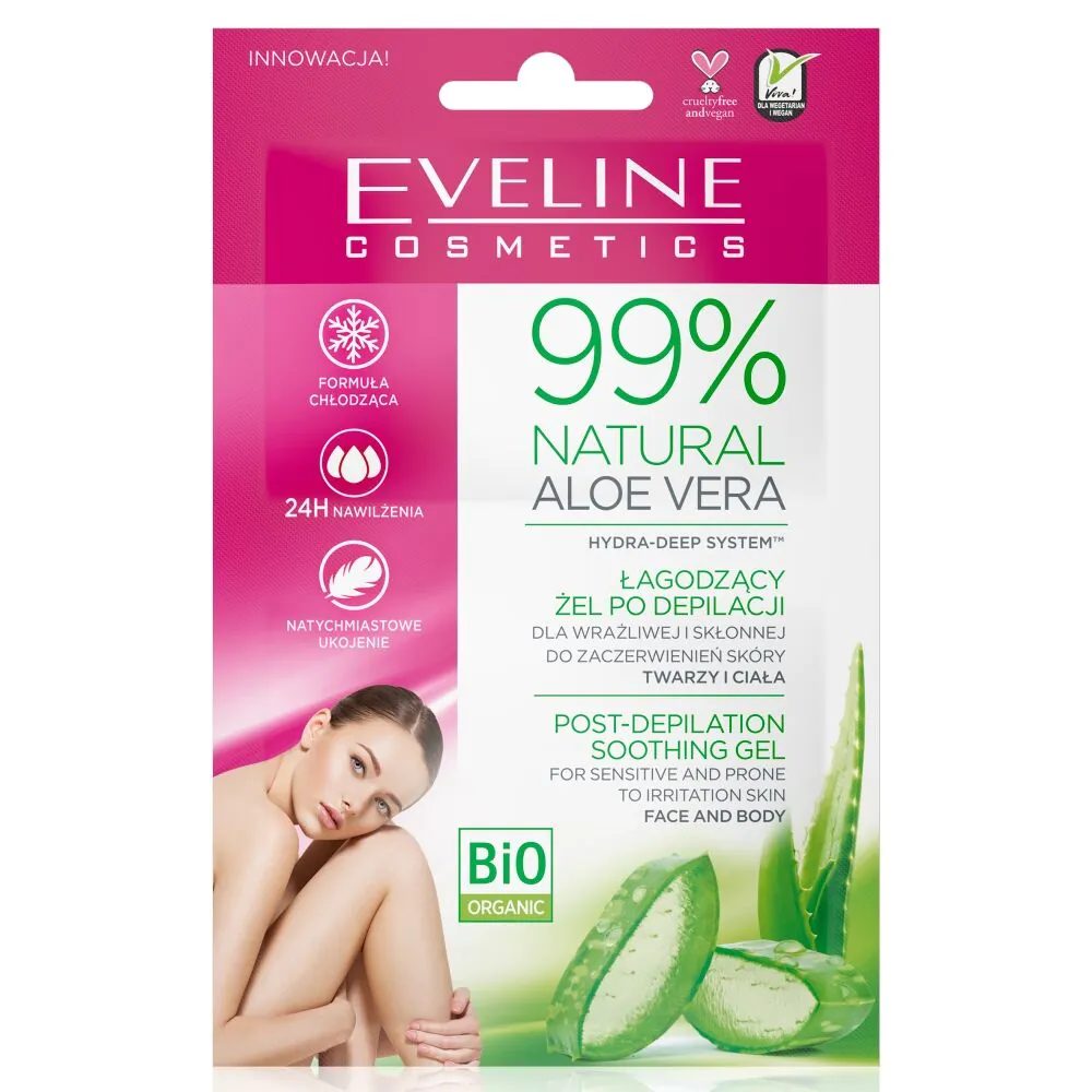 Eveline 99% Natural Aloe Vera Łagodzący żel po depilacji