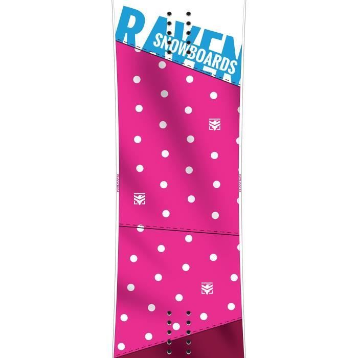 Snowboard RAVEN Style Pink - Polyvalent - Cambre inversé - Maniabilité - Modules du snowp