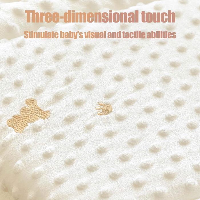Tour De Lit Bébé,Douce Tour De Lit Respirant,Lavable Protection Barreaux Lit Bébé pour La Sécurité De Bébé,140x28cm