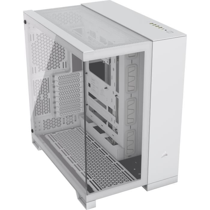 Boîtier PC - CORSAIR - 6500X  Tempered Glass Mid-Tower Dual Chamber - Blanc