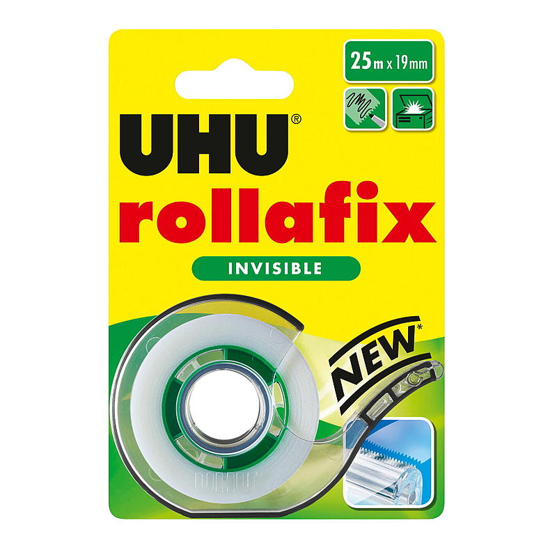 UHU Klebeband Unsichtbar 25 m Abroller Uhu