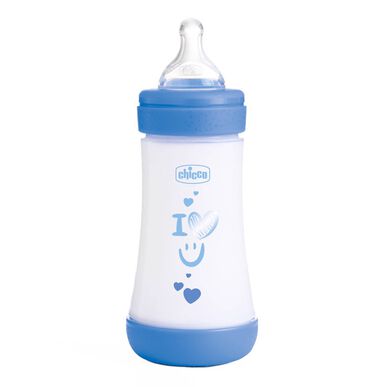 Chicco Perfect 5 babyfles met gemiddelde doorstroom, 240 ml