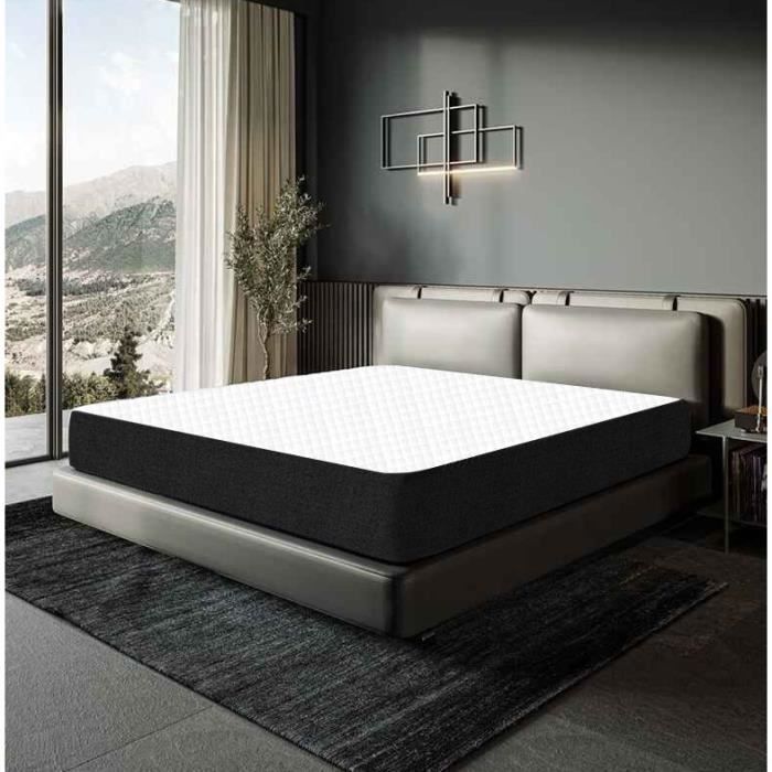 Colchón de lujo con acabado melaminado - 160x200 cm - Grosor 27 cm - 8 zonas de confort