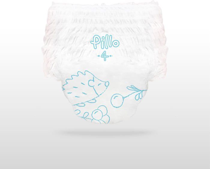 Pillo Diaper Pants Size 4 - Pack of 132 Pants, 6 Packs of 22 Baby Diaper Pants Size 4 - Maxi (9-14 kg) - Baby Diaper