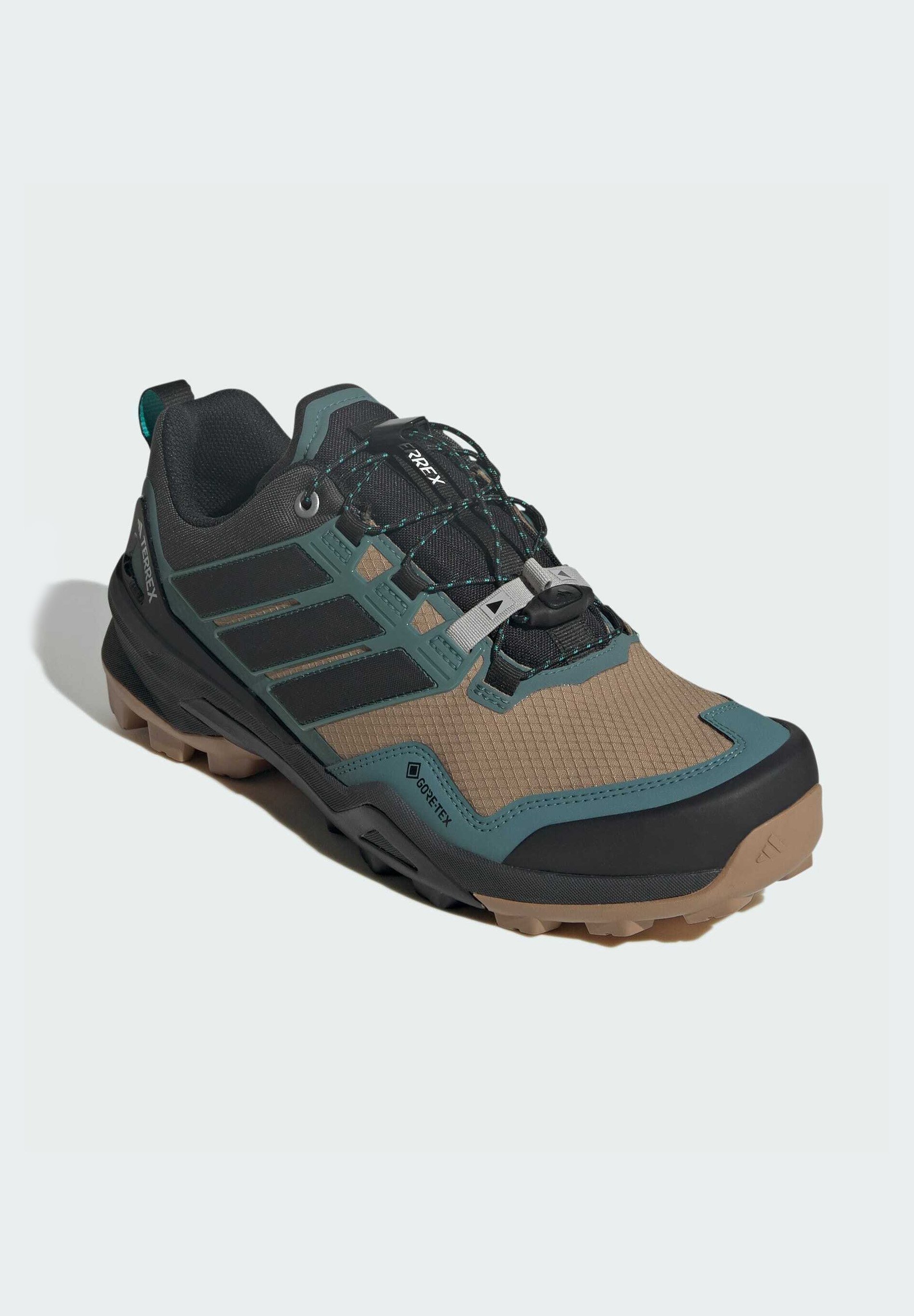 Adidas Terrex SKYCHASER MID GTX - Scarpe da trekking - cartone animato nero usato verde acqua