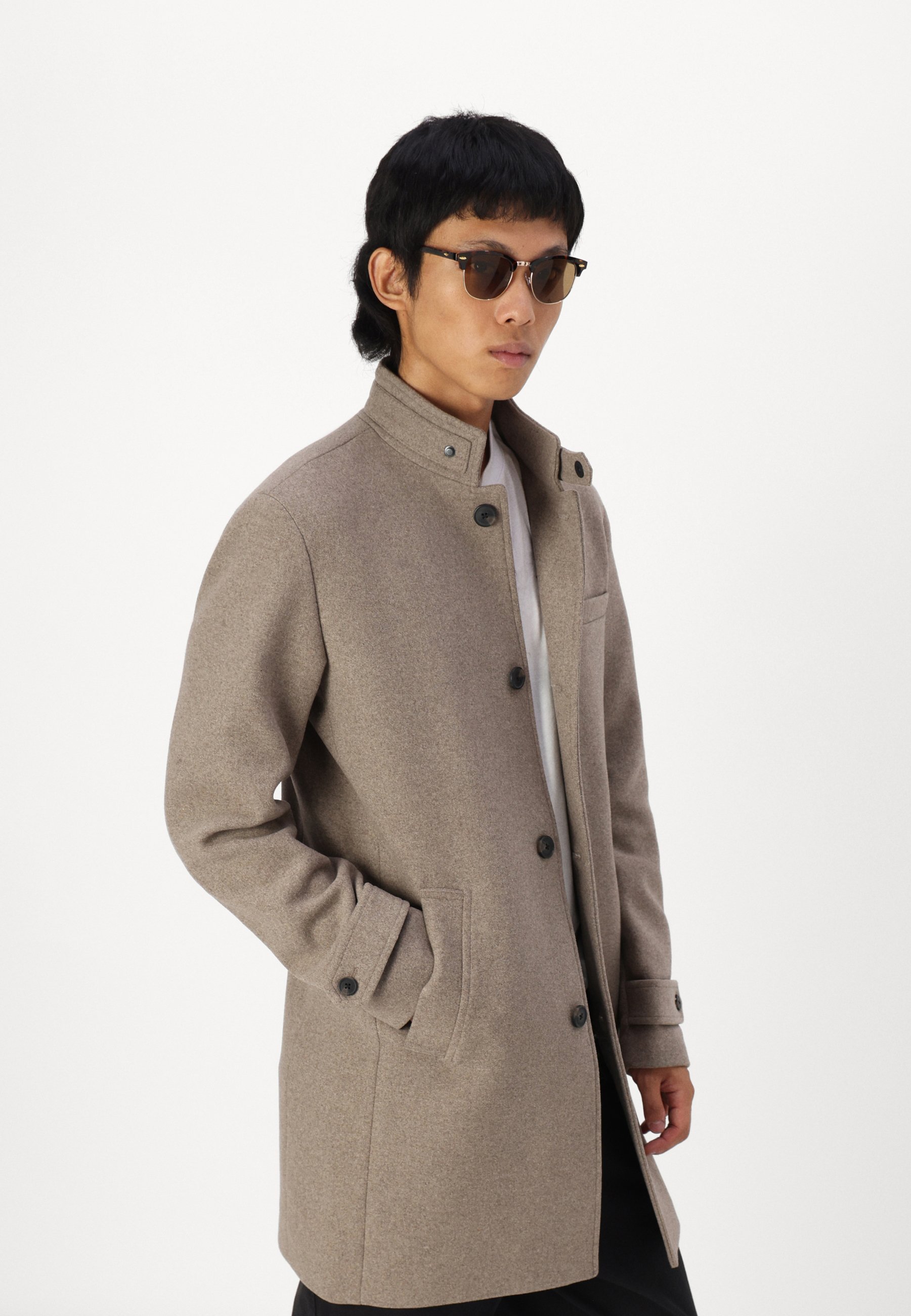 Manteau d'hiver Jack & Jones JJEMELTON - gris-beige