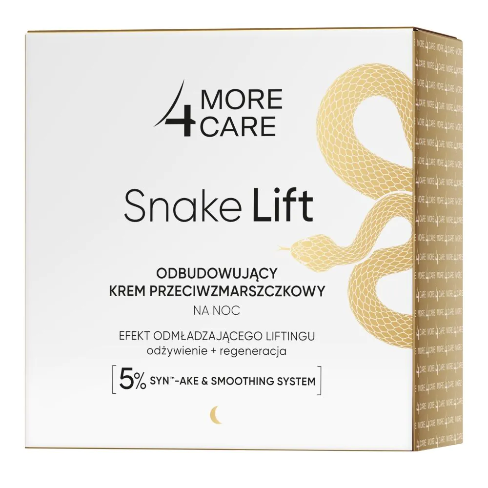 More4Care Snake Lift Odbudowujący krem przeciwzmarszczkowy na noc