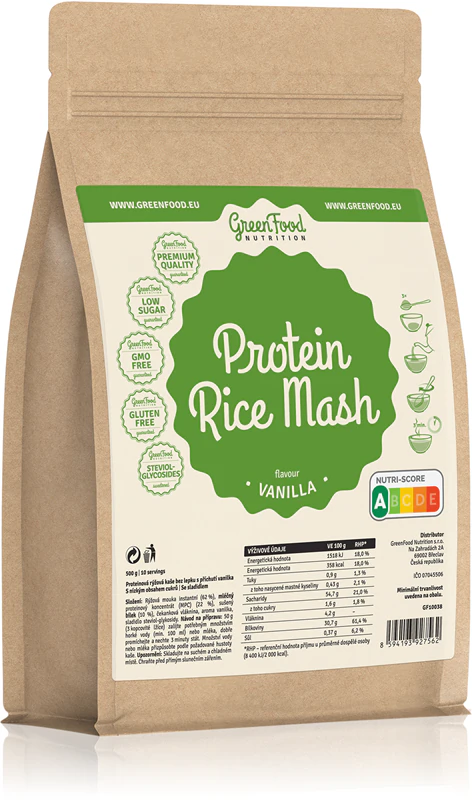 GreenFood Nutrition Proteínová ryžová kaša