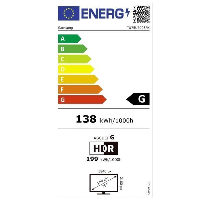 Samsung 75U7005F - TV LED 75