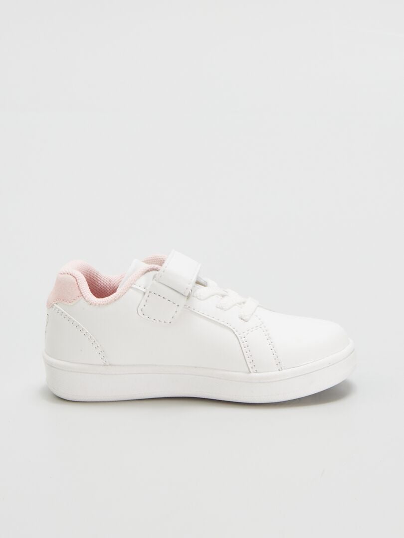 Zapatillas Minnie Mouse con velcro - BLANCAS