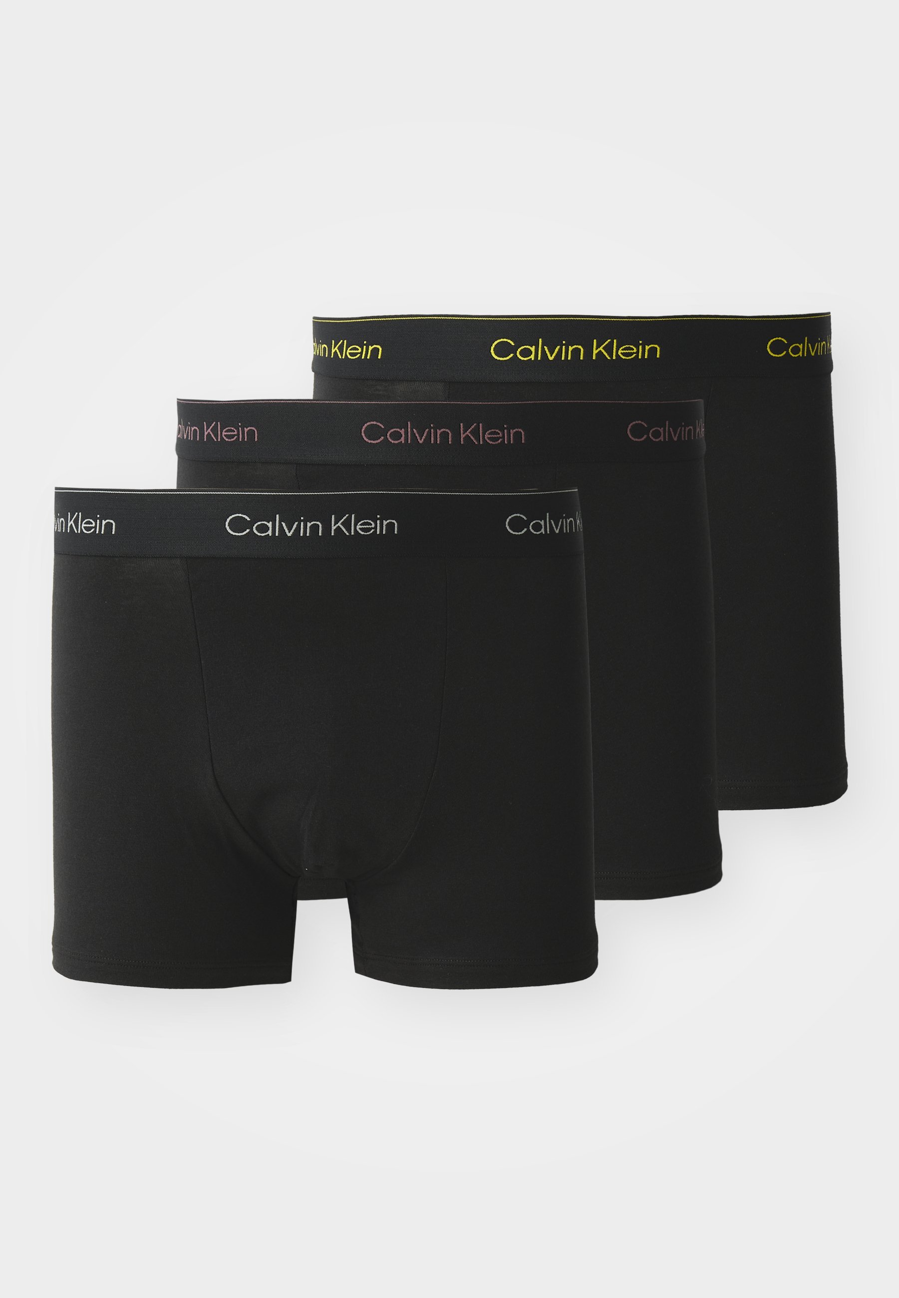 Slip Calvin Klein RELAXED FIT TRUNK PACK 3 ICON COTTON STRETCH - Pantaloni - cap rose/grey heather/antique moss