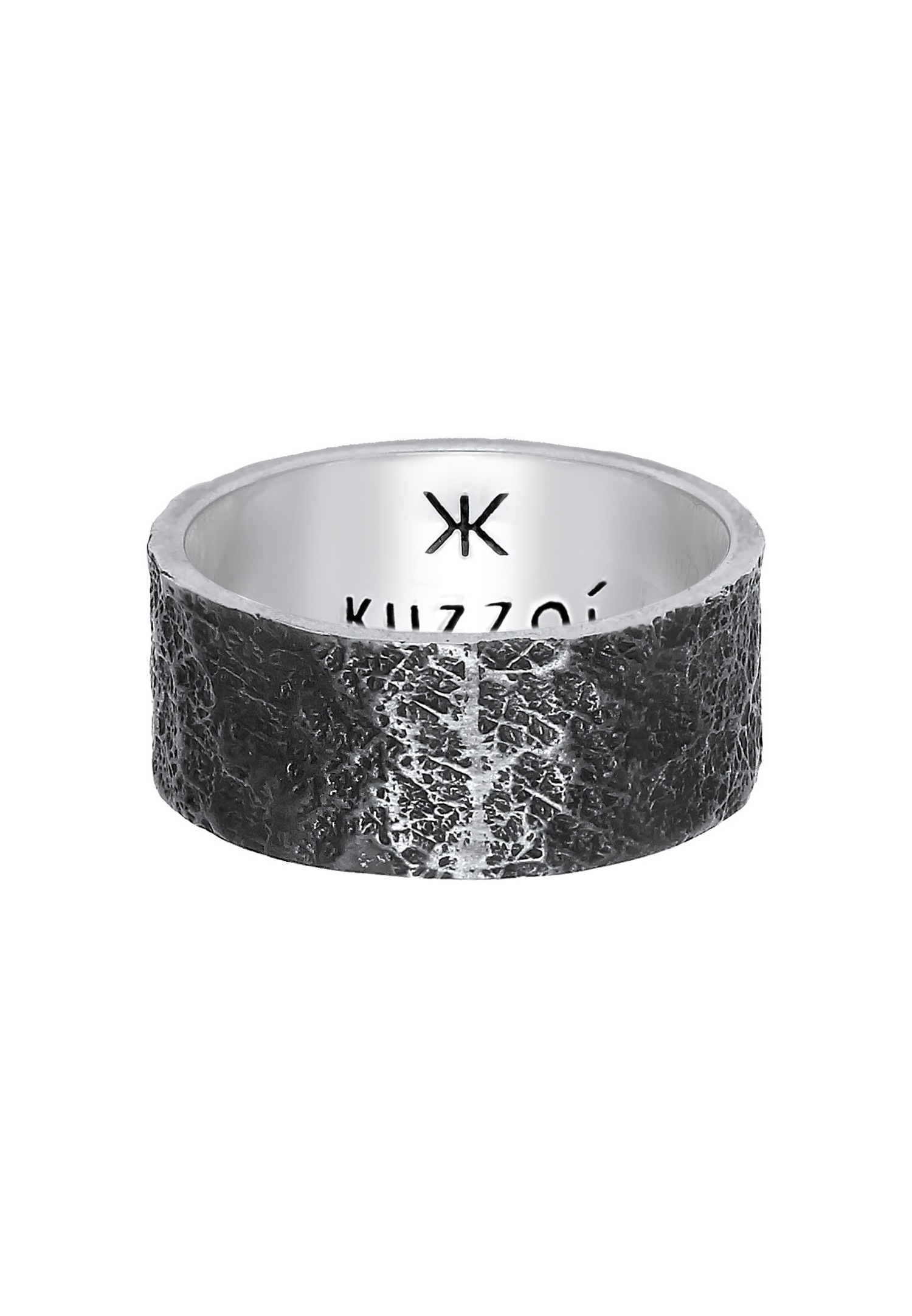 KUZZOI Structure organique des bracelets pour hommes en argent sterling 925