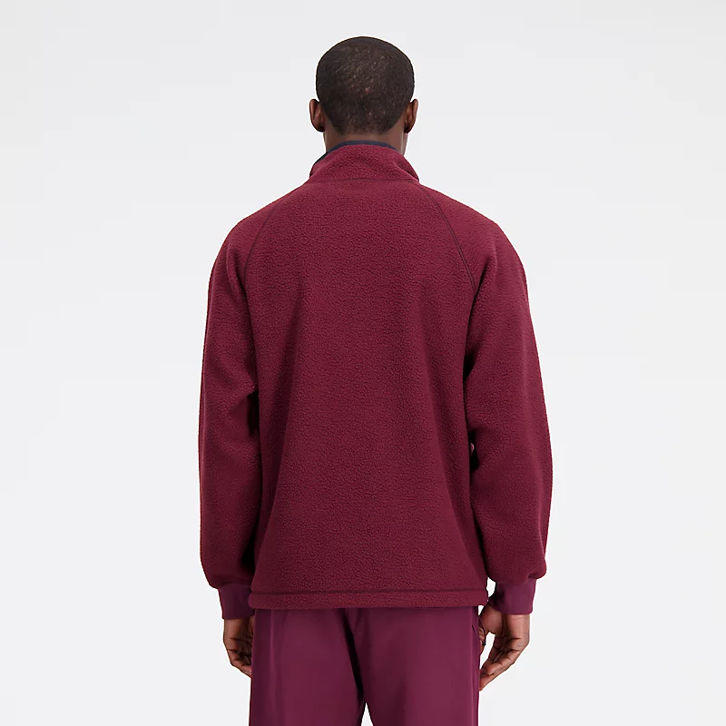 Homme Athletics Polar Fleece Full Zip - NB BURGUNDY