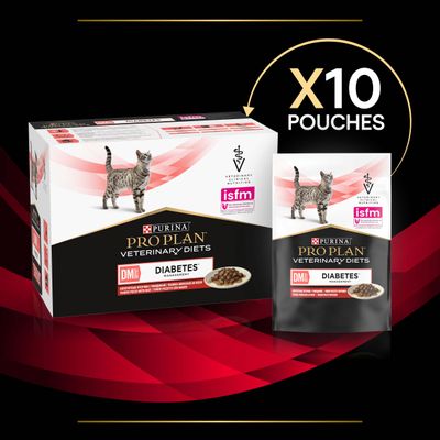 PURINA PRO PLAN Veterinary Diets Διαχείριση Διαβήτη για Γάτες με Σακχαρώδη Διαβήτη - Μοσχάρι
