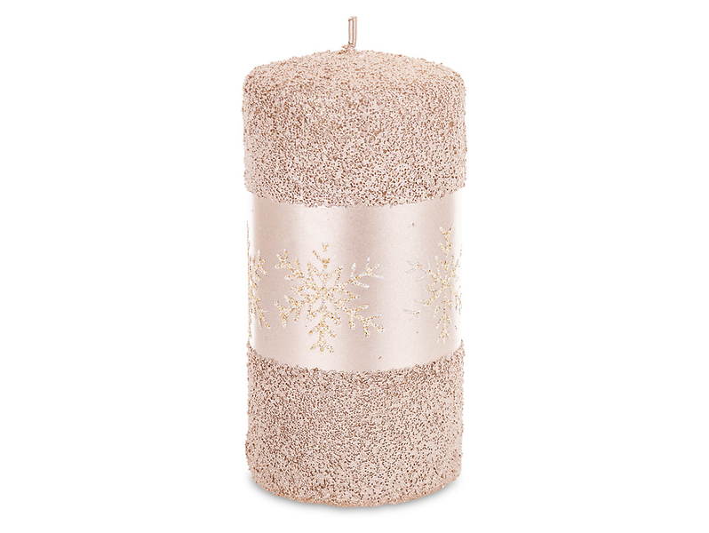 Świeca Snow Queen 14 cm cappucino