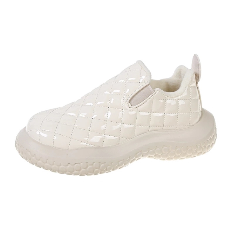 Scarpe invernali calde da donna in pelle PU, vulcanizzate, leggere, con pelliccia sintetica, morbide, alla moda, casual, Botas De Invierno Mujer 2021