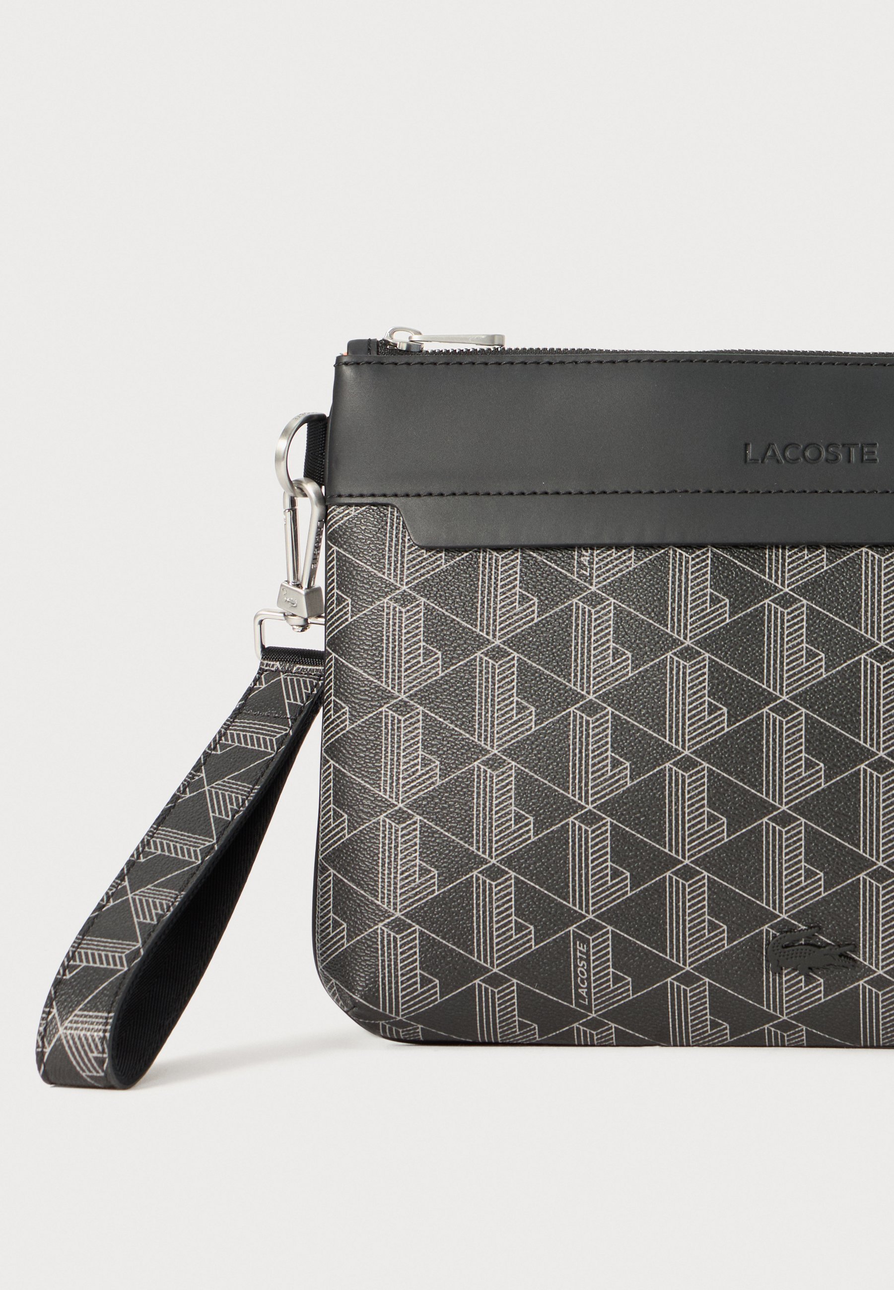 Lacoste CLUTCH UNISEX - Clutch - schwarz/grau