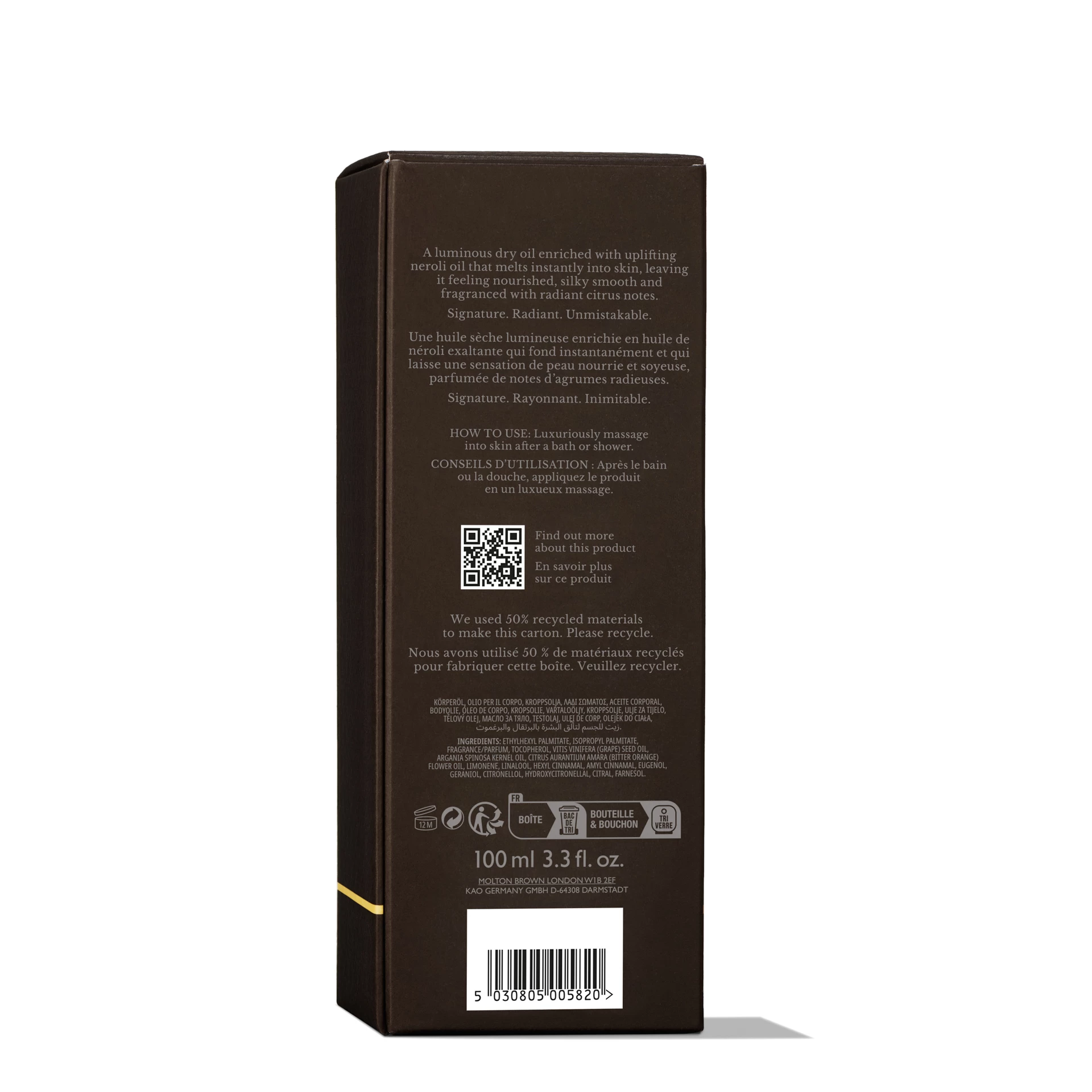 Narancs és bergamott ragyogó fürdőolaj 200 ml - Molton Brown