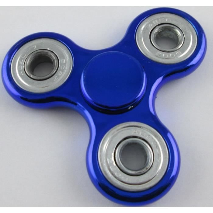 Bright blue anti-stress/anti-anxiety hand spinner