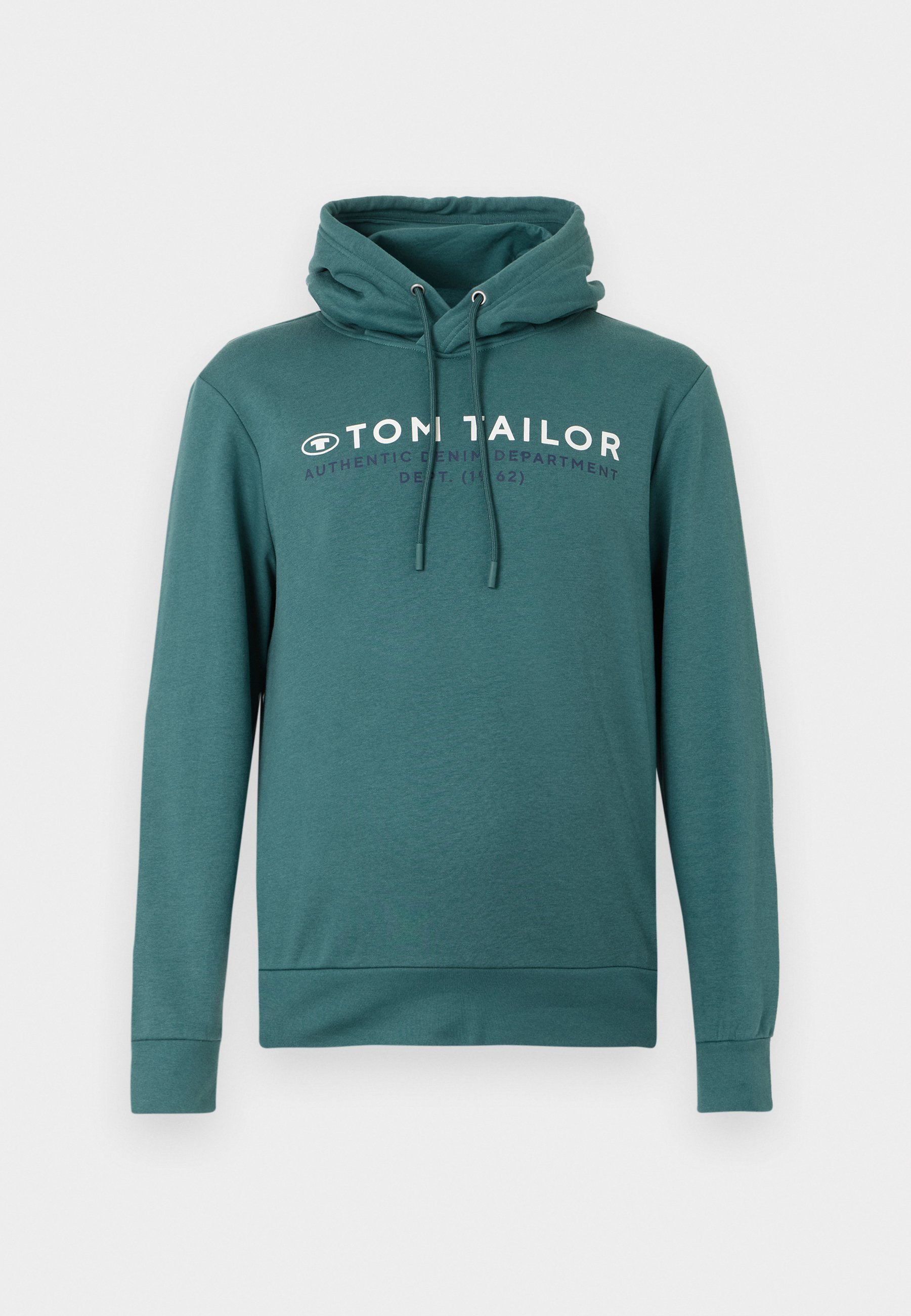 Sweat à capuche imprimé Tom Tailor - Vert jaspe