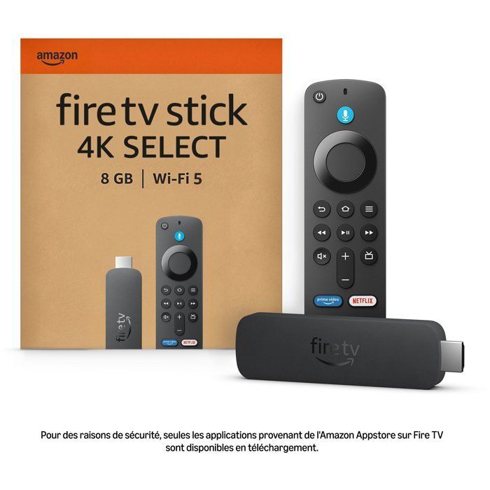 Fire TV Stick 4K Select - AMAZON - Resolución 4K - Bluetooth - Wi-Fi - 8 GB