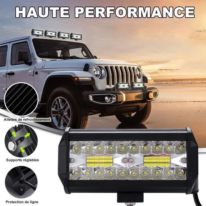 2 Stück 800W quadratische LED-Arbeitsscheinwerfer DC 9V-30V Quad Truck Boot Traktor Offroad wasserdicht