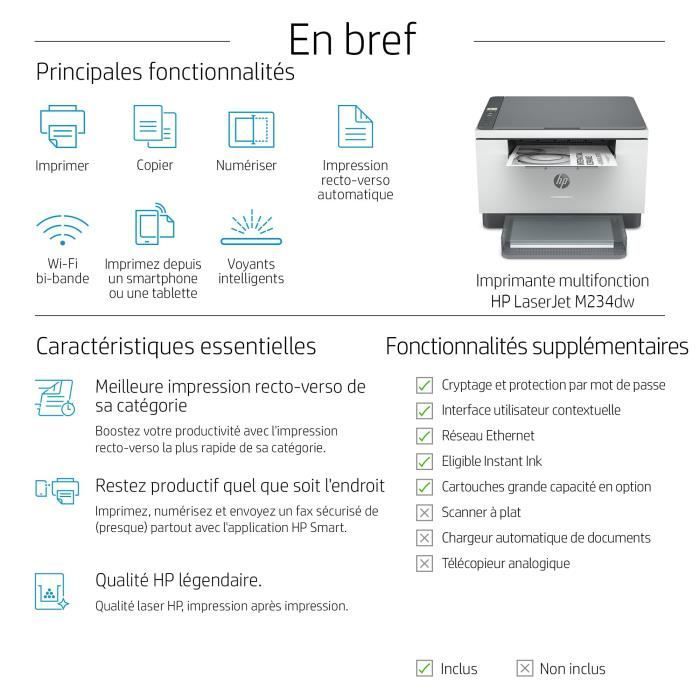 HP LaserJet M234dw mustavalkoinen lasermonitoimitulostin