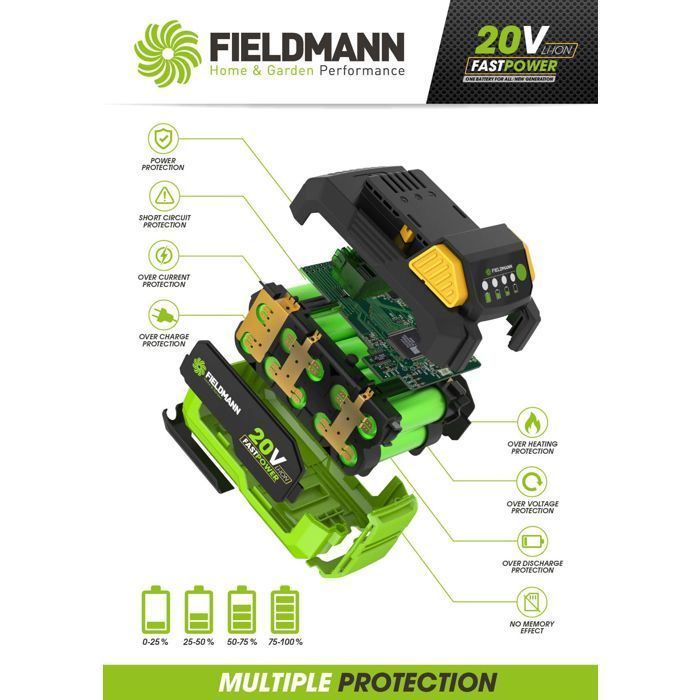 Batterie - FIELDMANN - 20V - 4Ah