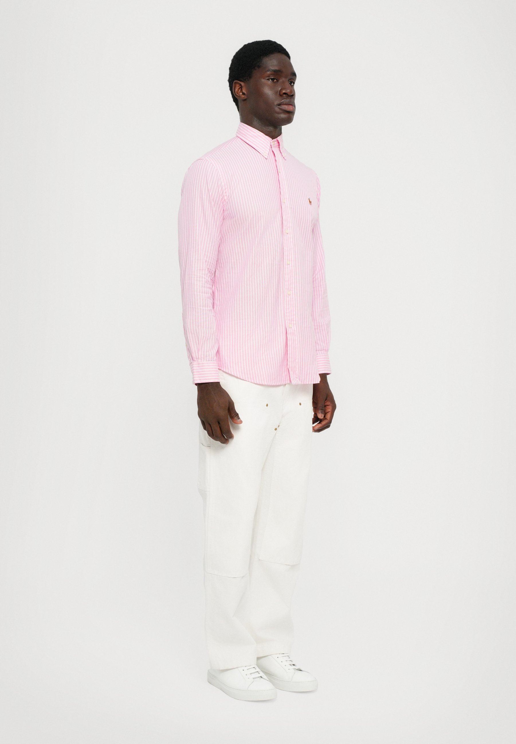 Polo Ralph Lauren gestreept overhemd op maat - Overhemd - nieuw roze/wit