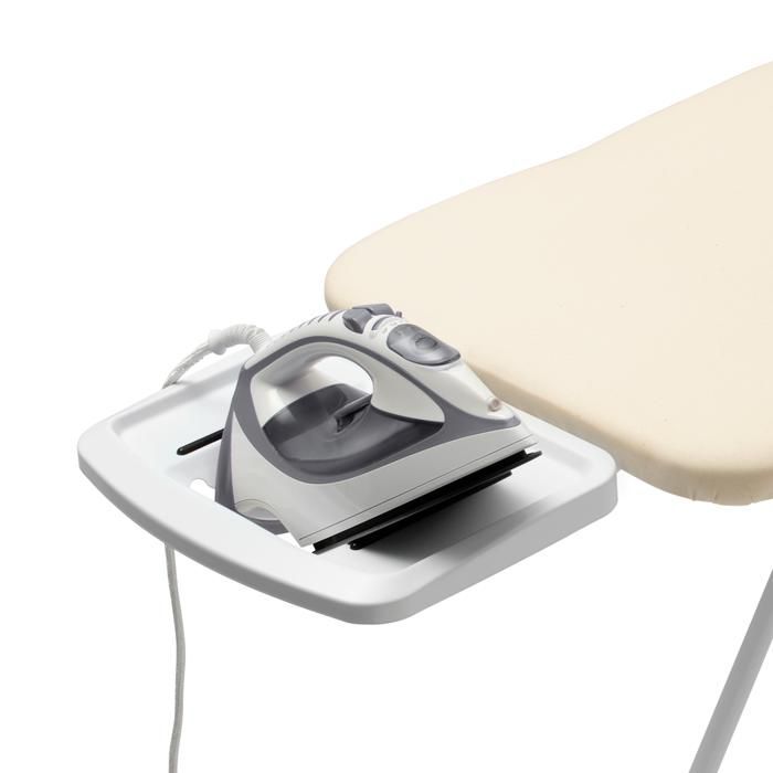 Tabla de planchar Brabantia C, 124x45 cm, Soporte para plancha de vapor sólido SSIR - Crudo