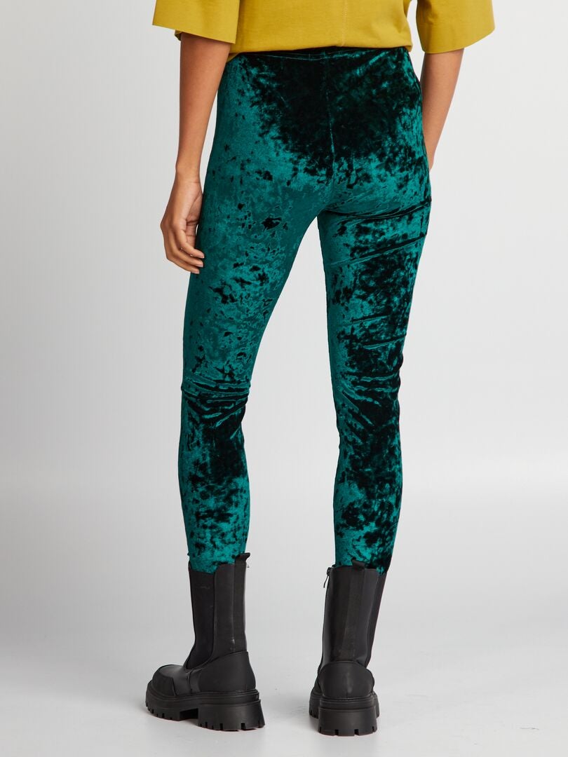 Fluwelen legging - GROEN