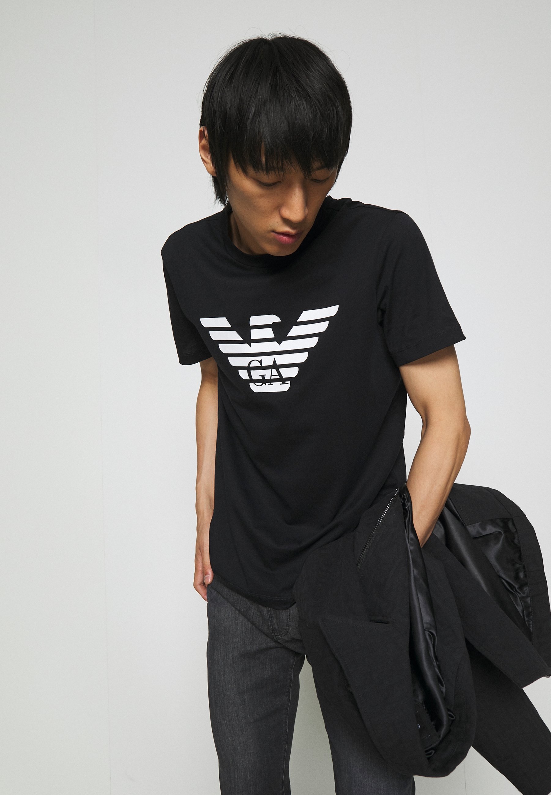 T-shirt imprimé Emporio Armani - bleu marine