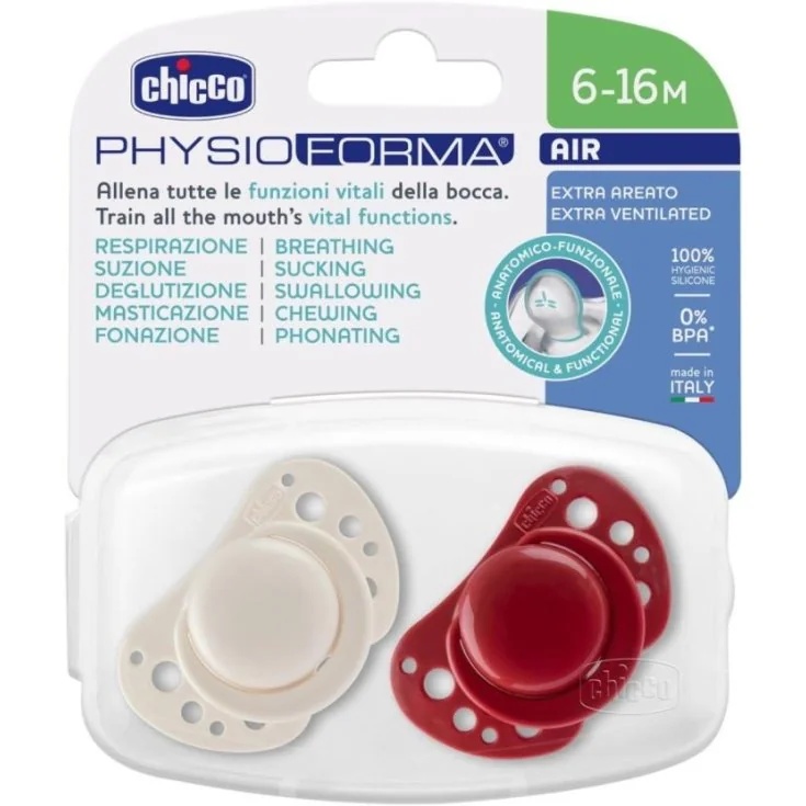 CHICCO Chicco Air Girl Gummischnuller 6-16 2 Stück