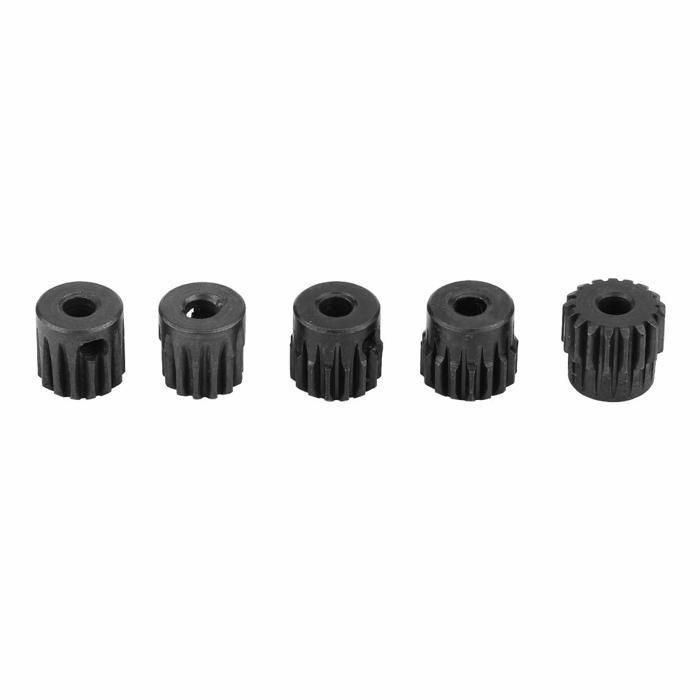 Satz 13T bis 17T 48Dp Ritzel für 1:10 RC Brushless-Motoren – Für Monstertrucks, Buggys und Trucks – Robustes Metall, Schwarz