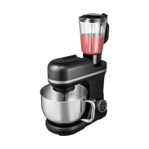 Küchenmaschine Digital, mit Eisschüssel, 4 in 1, schwarz (MD 18440)