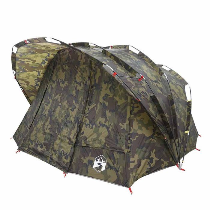 Tienda de campaña de camuflaje impermeable para 5 personas vidaXL, ideal para pesca, acampada, jardín o como refugio al aire libre (4009394)