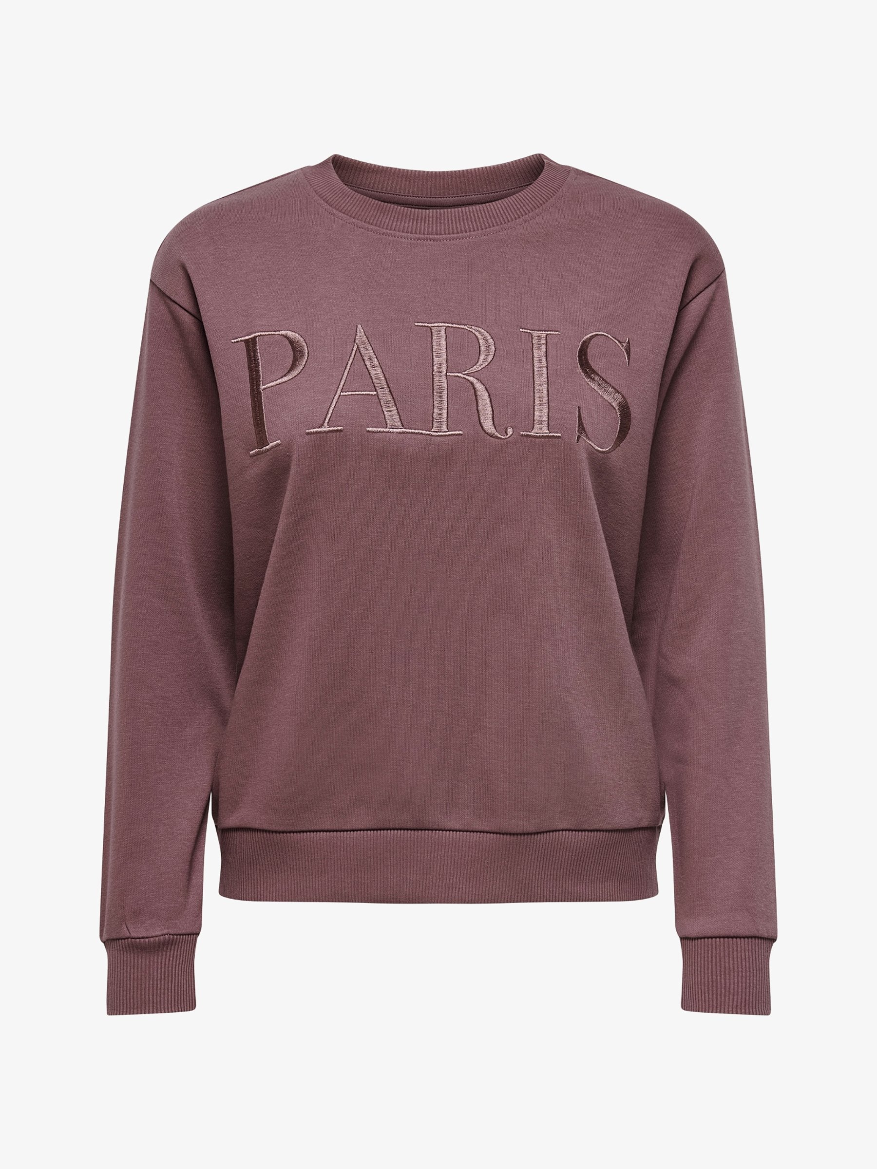 JDY JDYPARIS LS EMB JRS - Sweatshirt - roze bruin