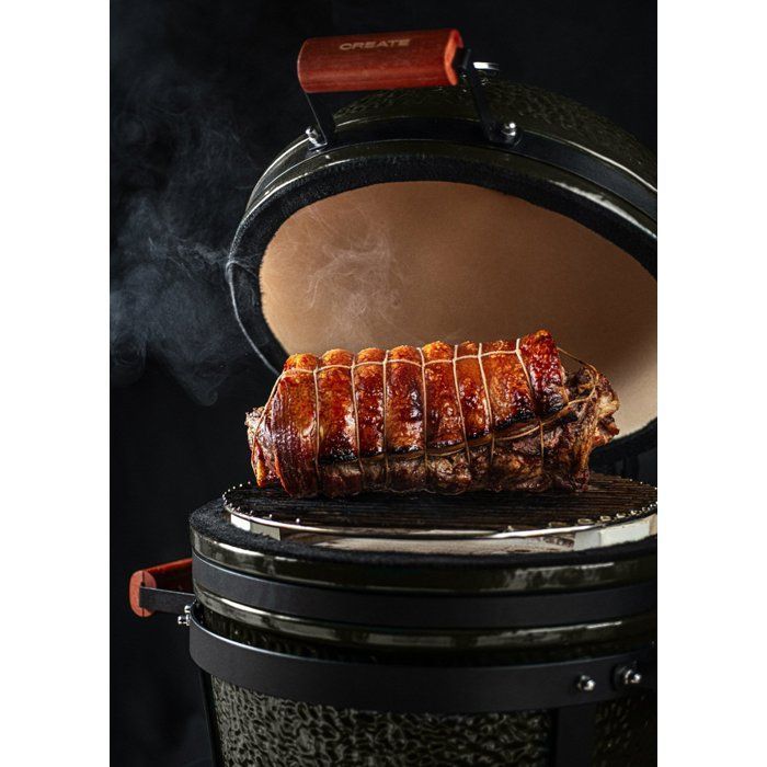 Barbecue fumoir en céramique - Create - BBQ Kamado - Polyvalent - Économie de charbon