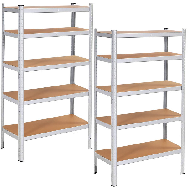 Regały metalowe magazynowe 2 szt. 180x90x40cm 875kg 5 półek
