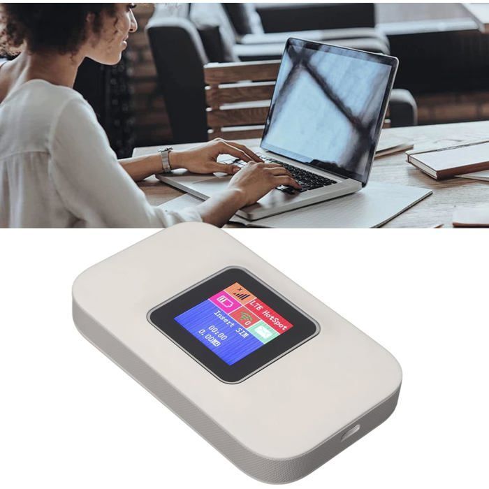Portable 5G Travel WiFi, Mobile WiFi Router with WiFi Encryption Function, Pocket-Sized MiFi Mobile Hotspot, Supports
