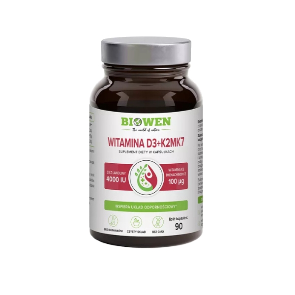 Biowen Vitamina D3 4000 UI + K2MK7