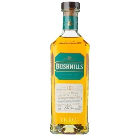 Bushmills - 10 años - Whisky irlandés de malta única - 40,0% vol. - 70 cl