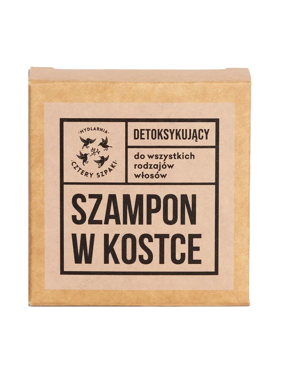 Mydlarnia Cztery Szpaki Szampon Detoksykujący w Kostce