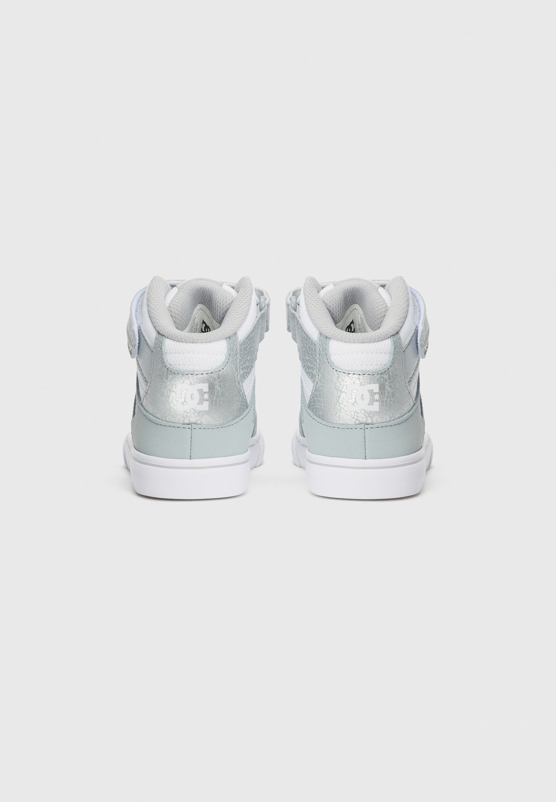 DC Shoes PURE UNISEX - Hoge sneakers - wit/zilverkleurig