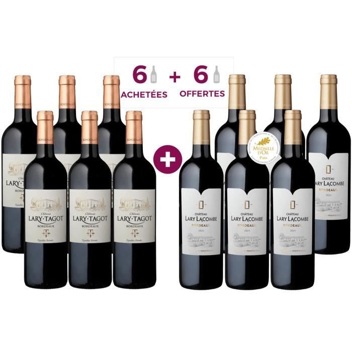 6 Château Lary Tagot Bordeaux ACHETEES + 6 Château Lary Lacombe Bordeaux OFFERTES