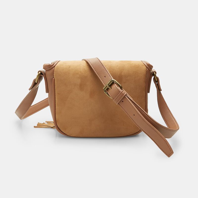 BATA Damska torebka typu crossbody z frędzlami