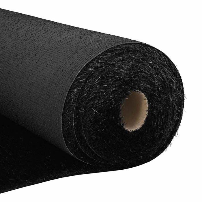 Césped artificial - vidaXL - Negro - 500x100 cm - Polipropileno - Altura del pelo 4 cm - Resistente a la intemperie