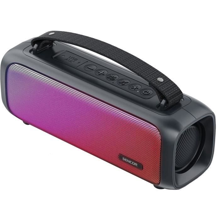 Portable Bluetooth Speaker - SENCOR - SSS 3000 Kids Light Speaker - 16W - 2 Speakers - IPX4 - Black
